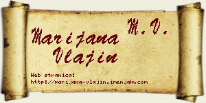 Marijana Vlajin vizit kartica